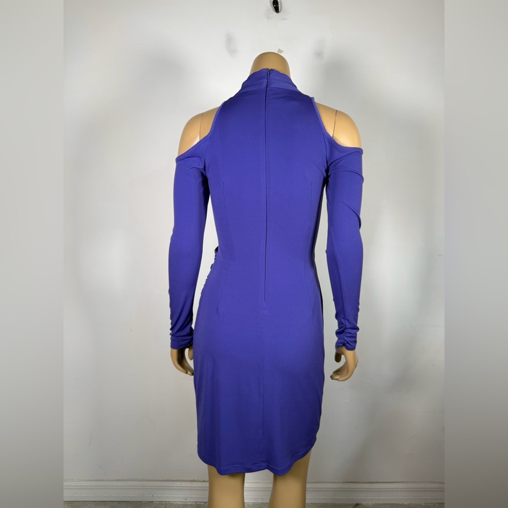 Boston Proper Women’s Size 2 Cold-Shoulder Drape Ruched Dress - Picture 6 of 11